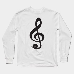 Treble Clef | by queenie's cards Long Sleeve T-Shirt